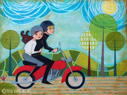 "Vroom, Vroom" 2014
18"x20" "Vroom, Vroom" 2014
18"x20"